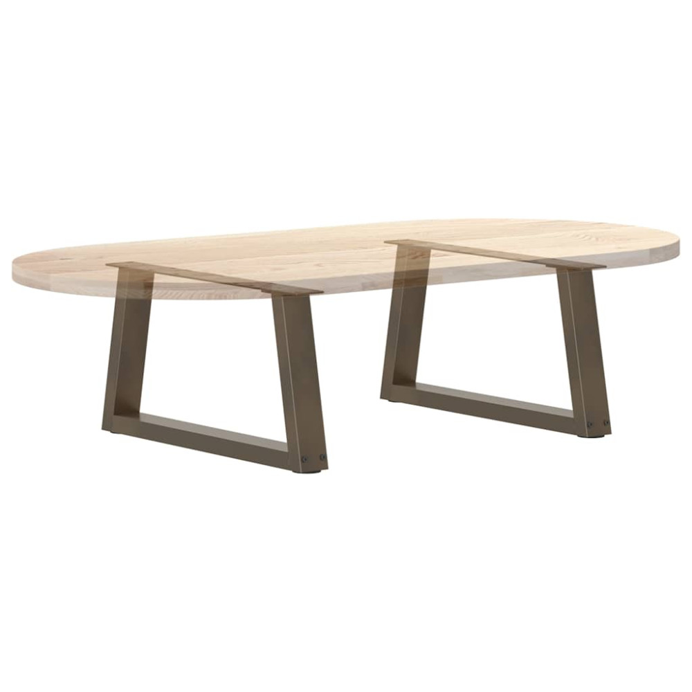 Produktbild för Soffbordsben V-formade 2 st naturstål 70x(30-31,3) cm stål