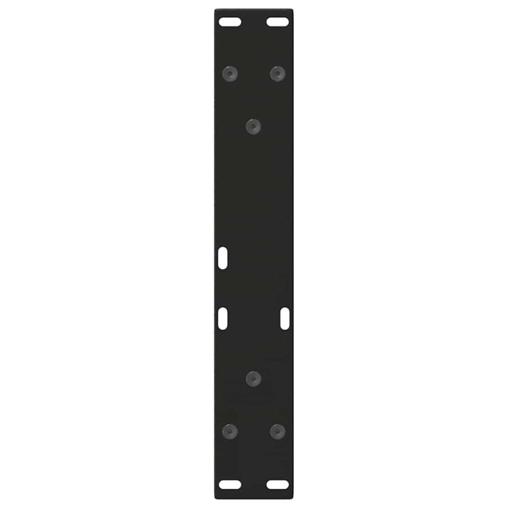 Produktbild för Soffbordsben V-formade 2 st svarta 28x(42-43,3) cm stål