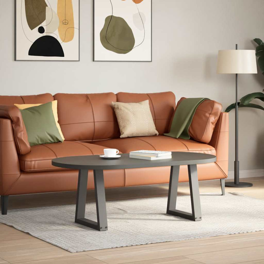 Produktbild för Soffbordsben V-formade 2 st antracit 28x(42-43,3) cm stål