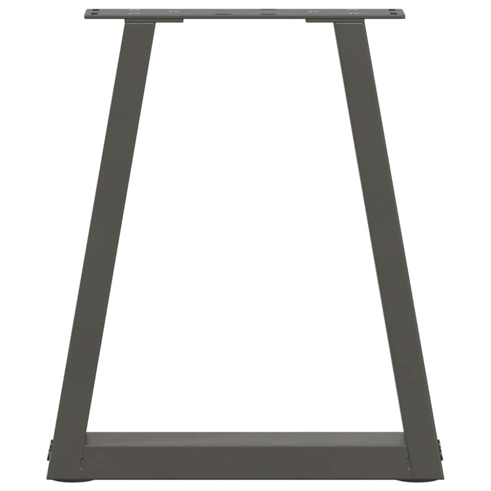 Produktbild för Soffbordsben V-formade 2 st antracit 28x(42-43,3) cm stål