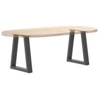 Produktbild för Soffbordsben V-formade 2 st antracit 28x(42-43,3) cm stål