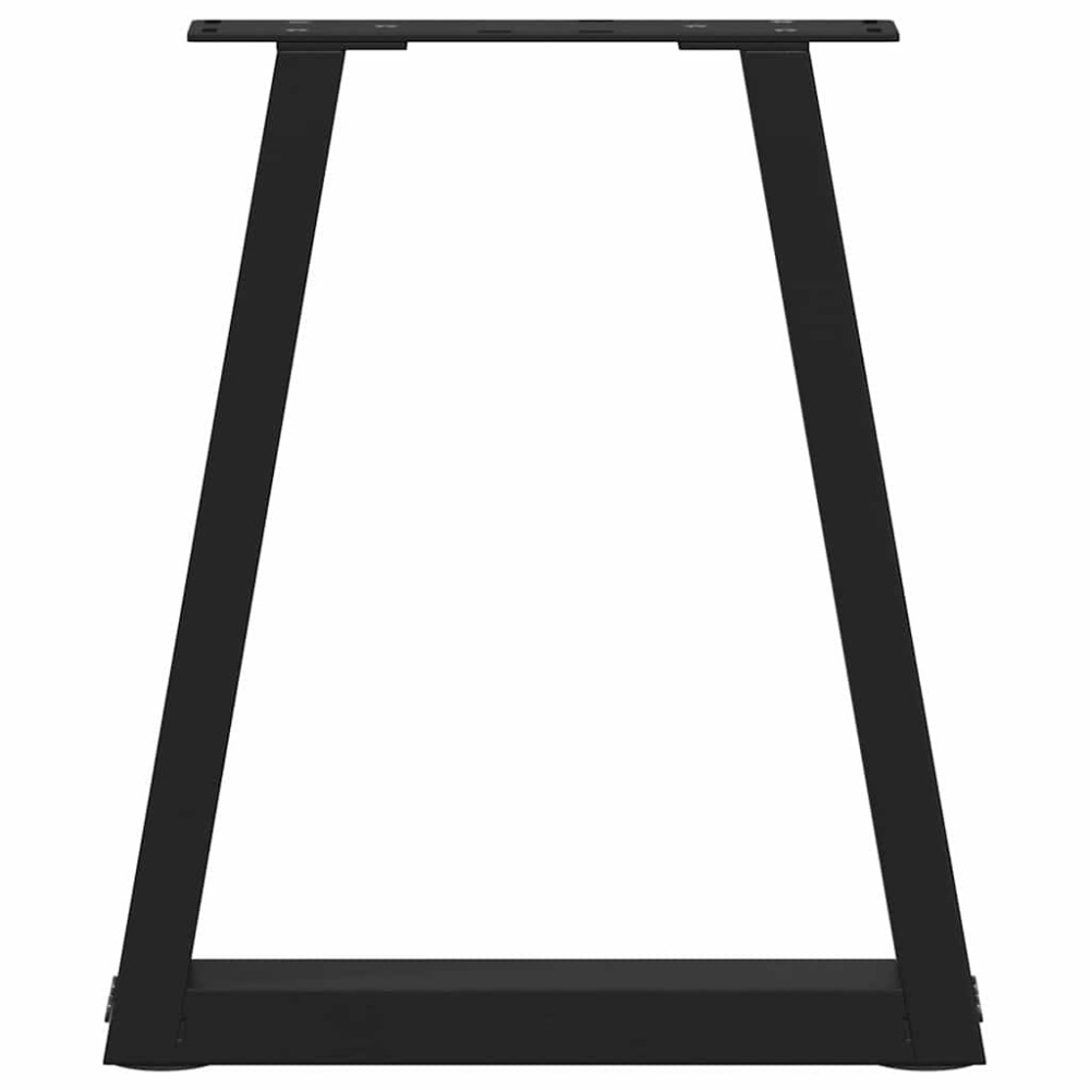 Produktbild för Soffbordsben V-formade 2 st svarta 38x(42-43,3) cm stål
