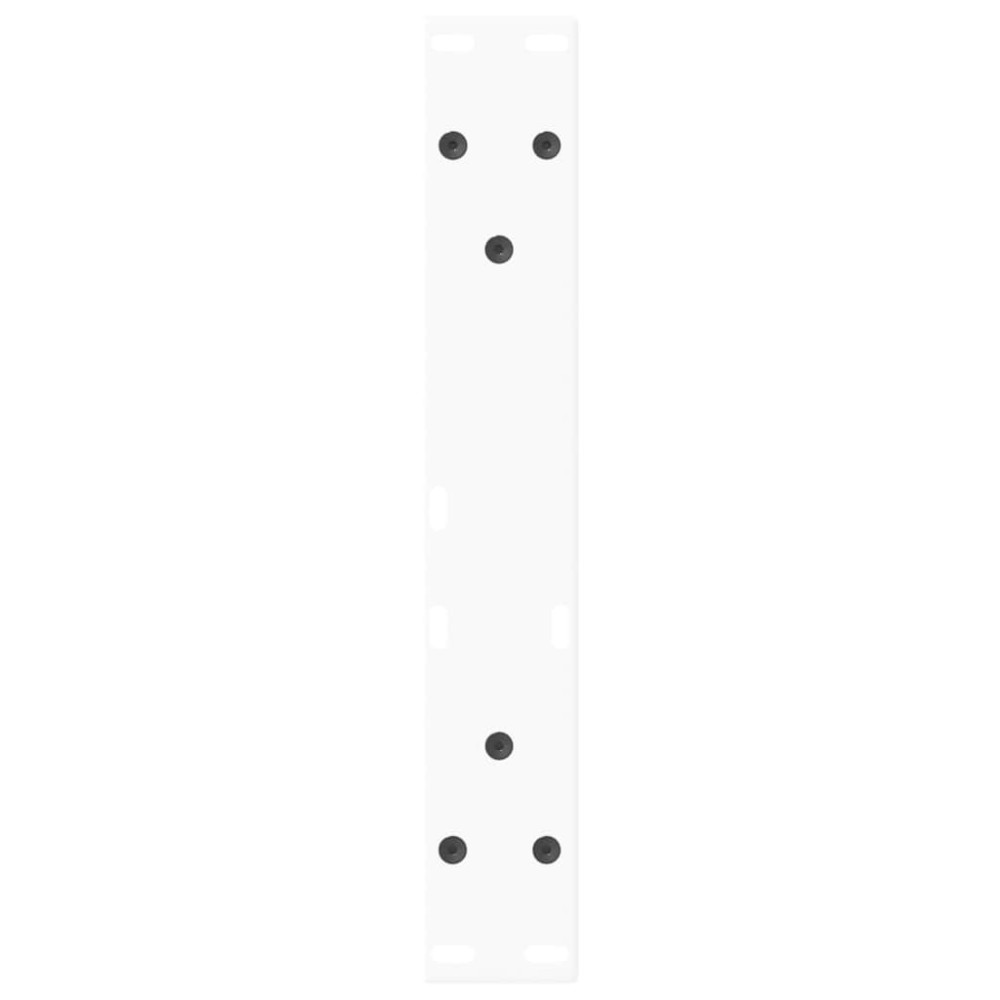 Produktbild för Soffbordsben V-formade 2 st vita 38x(42-43,3) cm stål