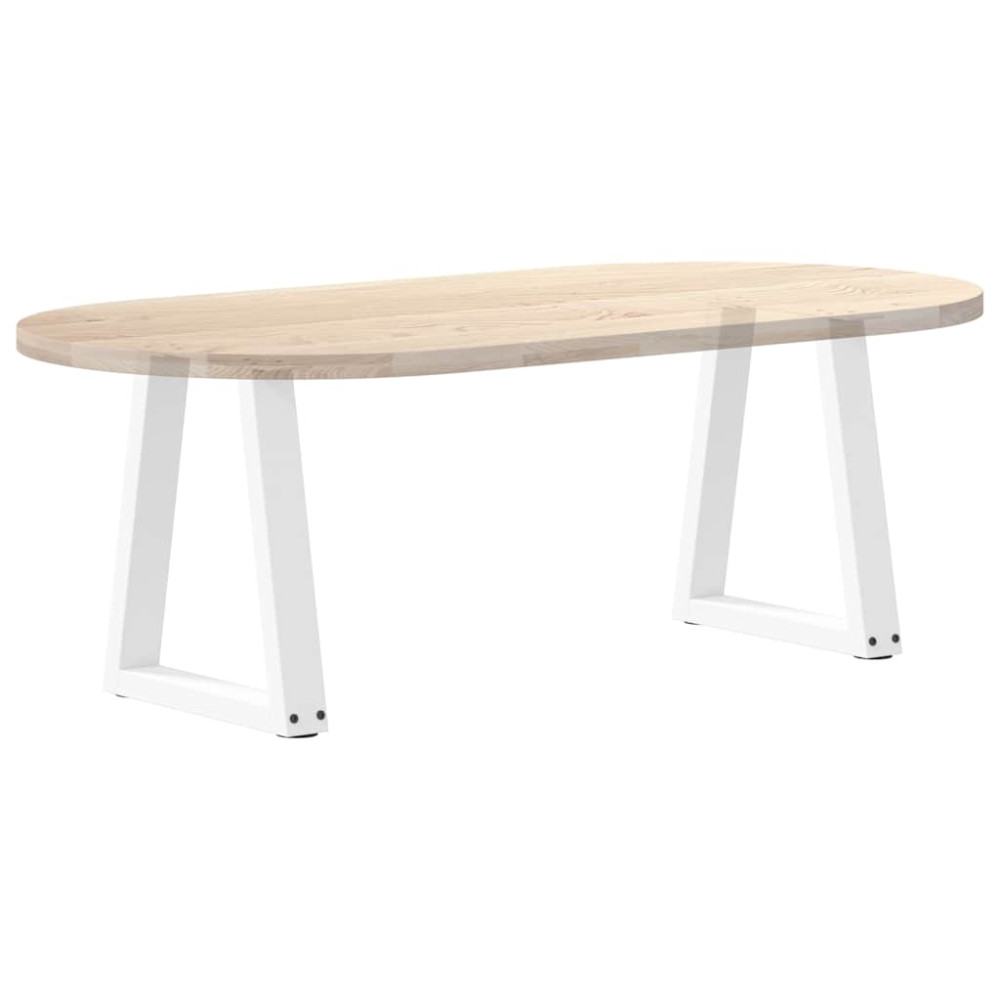 Produktbild för Soffbordsben V-formade 2 st vita 38x(42-43,3) cm stål