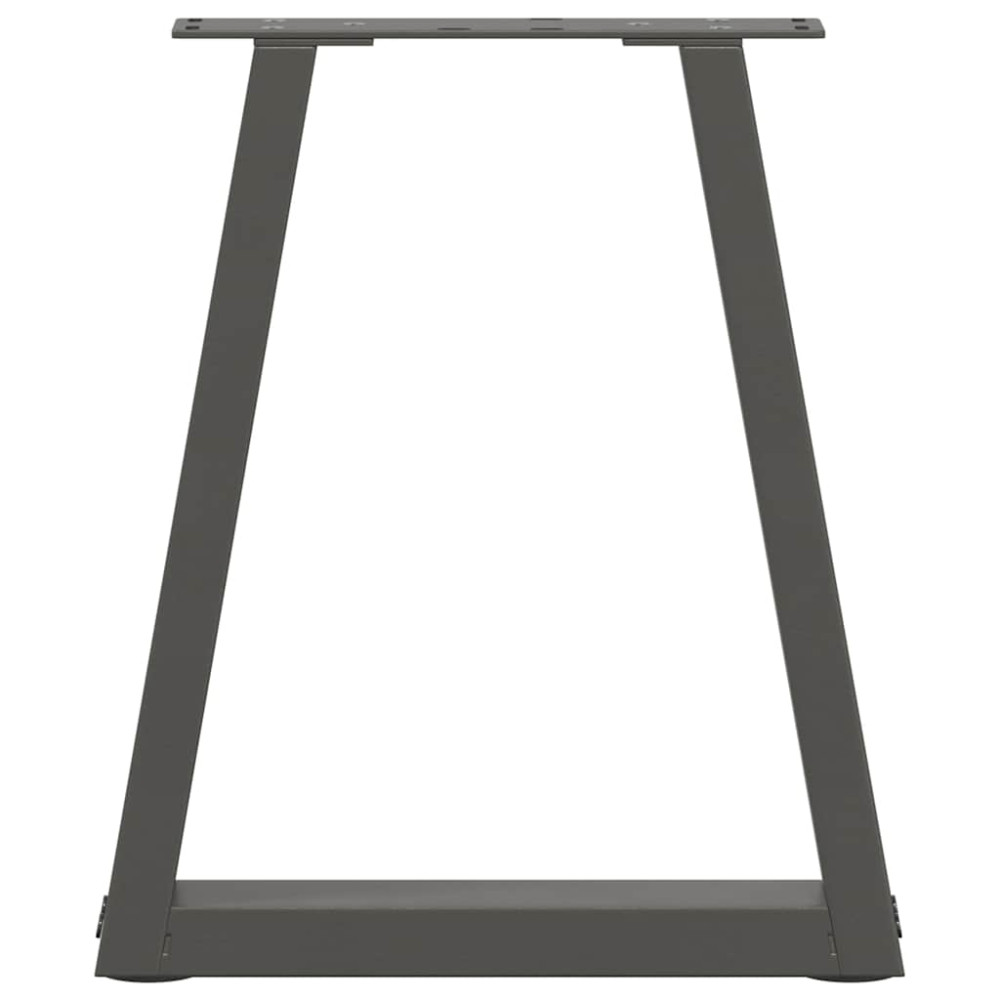 Produktbild för Soffbordsben V-formade 2 st antracit 38x(42-43,3) cm stål
