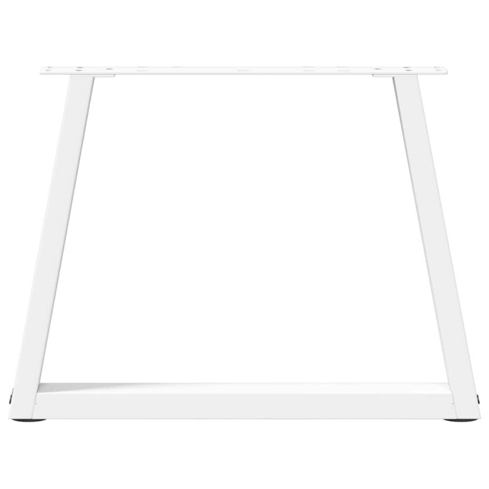 Produktbild för Soffbordsben V-formade 2 st vita 50x(42-43,3) cm stål