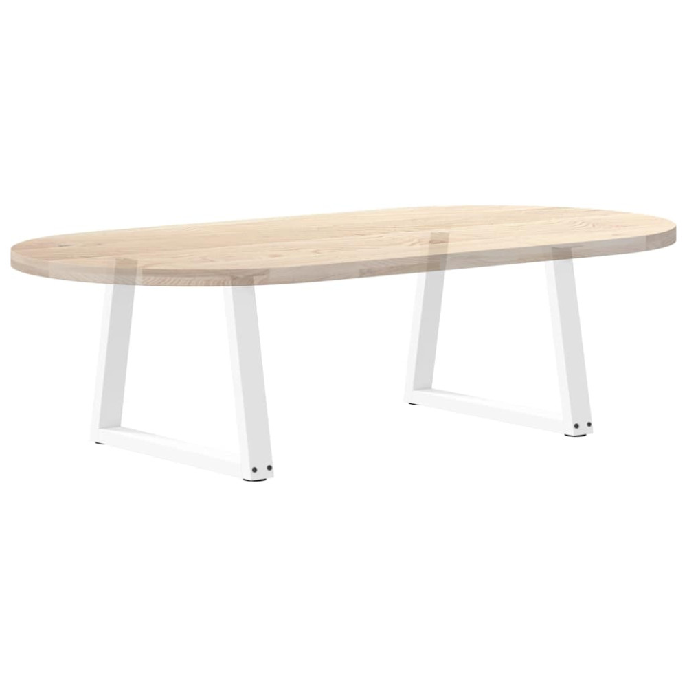 Produktbild för Soffbordsben V-formade 2 st vita 50x(42-43,3) cm stål