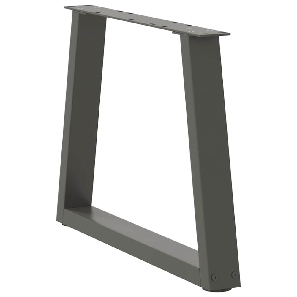 Produktbild för Soffbordsben V-formade 2 st antracit 50x(42-43,3) cm stål