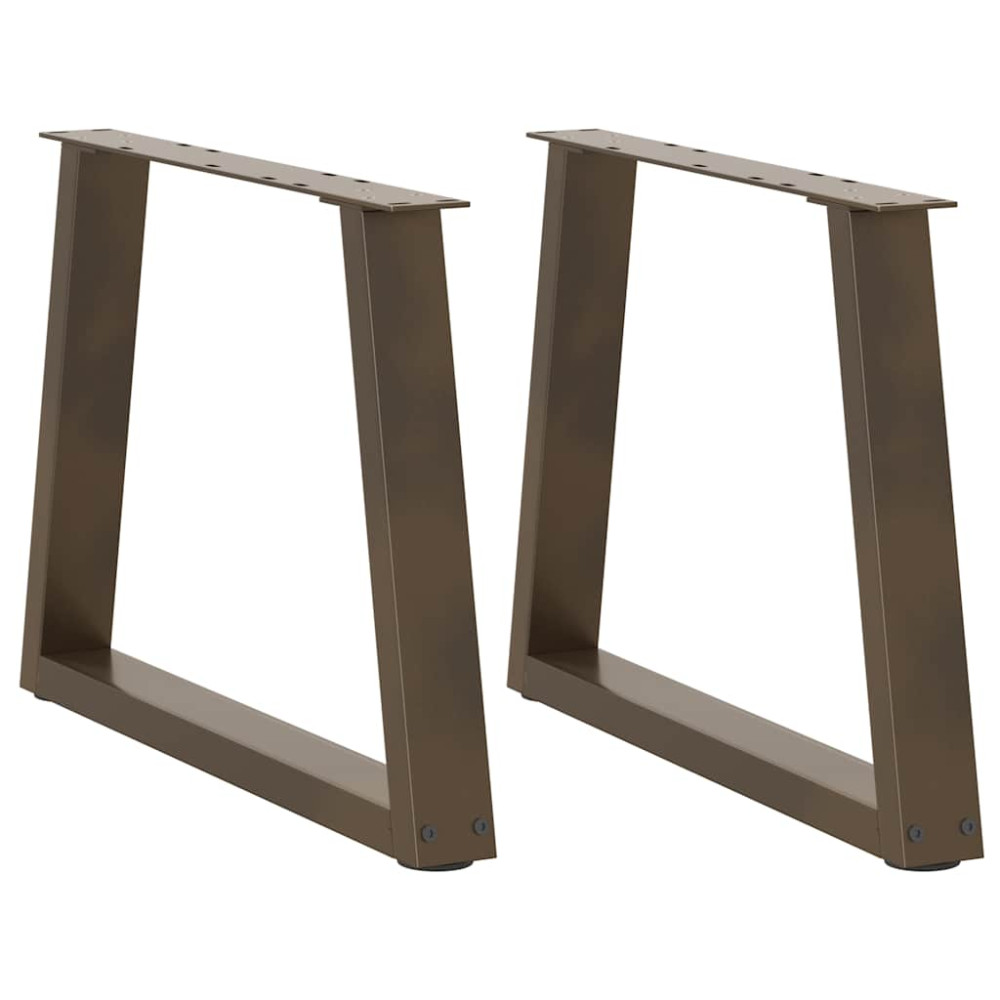 Produktbild för Soffbordsben V-formade 2 st naturstål 50x(42-43,3) cm stål