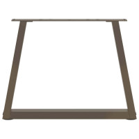 Produktbild för Soffbordsben V-formade 2 st naturstål 50x(42-43,3) cm stål