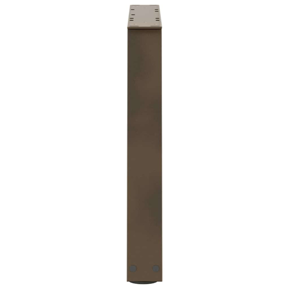 Produktbild för Soffbordsben V-formade 2 st naturstål 50x(42-43,3) cm stål