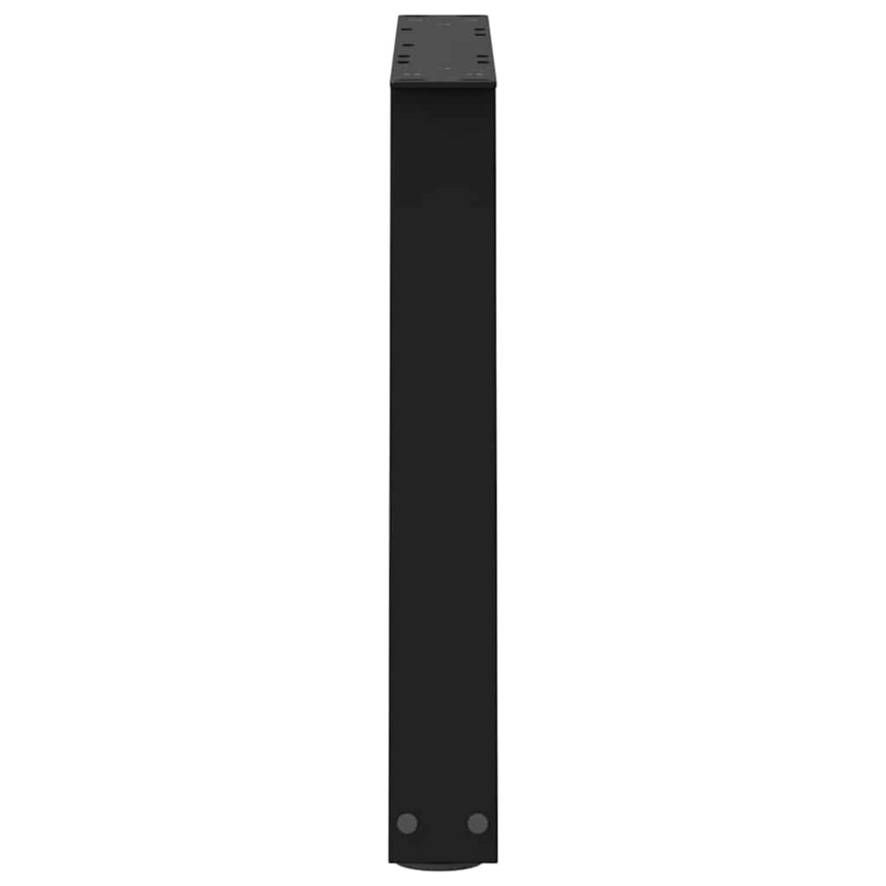 Produktbild för Soffbordsben V-formade 2 st svarta 60x(42-43,3) cm stål