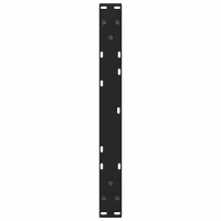 Produktbild för Soffbordsben V-formade 2 st svarta 60x(42-43,3) cm stål