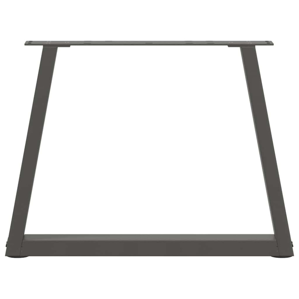 Produktbild för Soffbordsben V-formade 2 st antracit 60x(42-43,3) cm stål