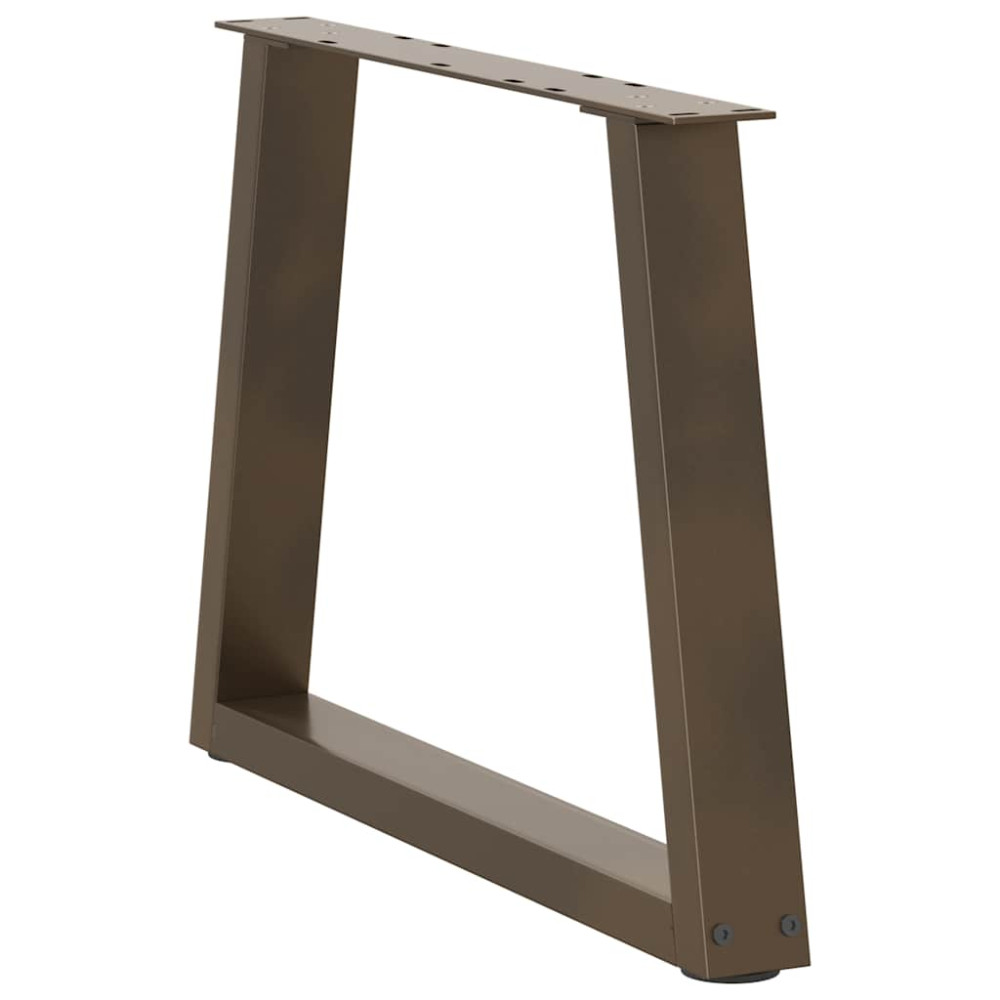 Produktbild för Soffbordsben V-formade 2 st naturstål 60x(42-43,3) cm stål