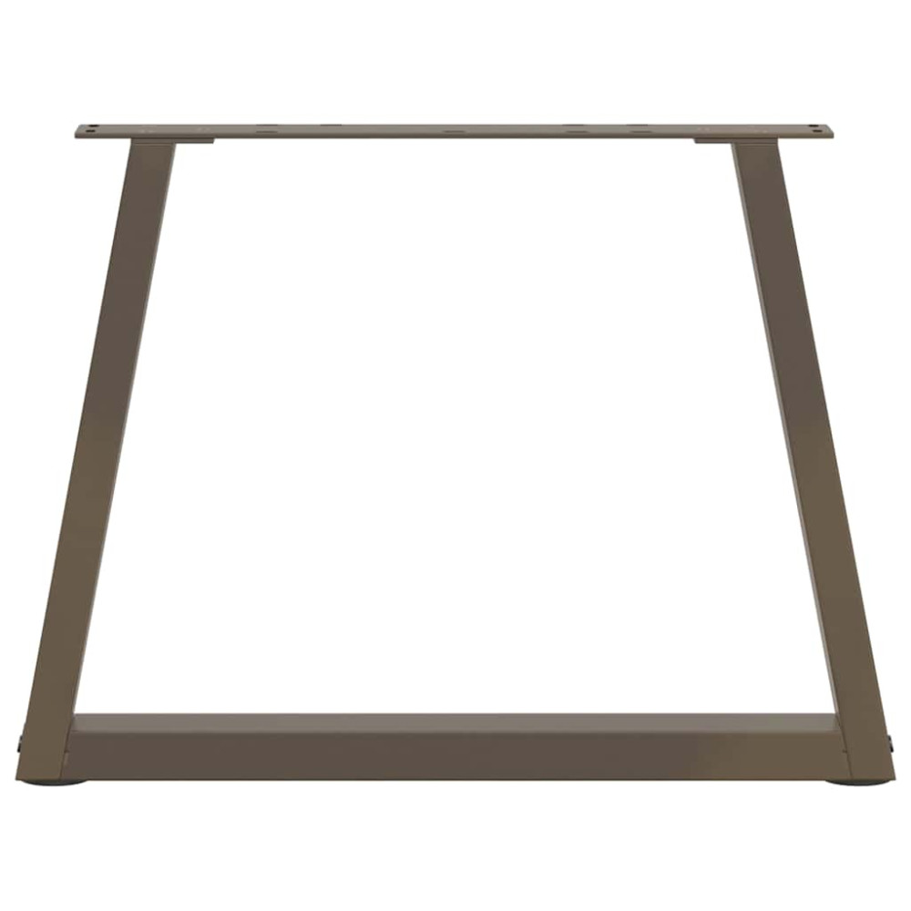 Produktbild för Soffbordsben V-formade 2 st naturstål 60x(42-43,3) cm stål