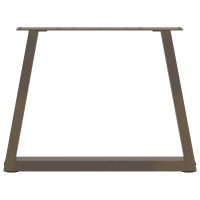 Produktbild för Soffbordsben V-formade 2 st naturstål 60x(42-43,3) cm stål