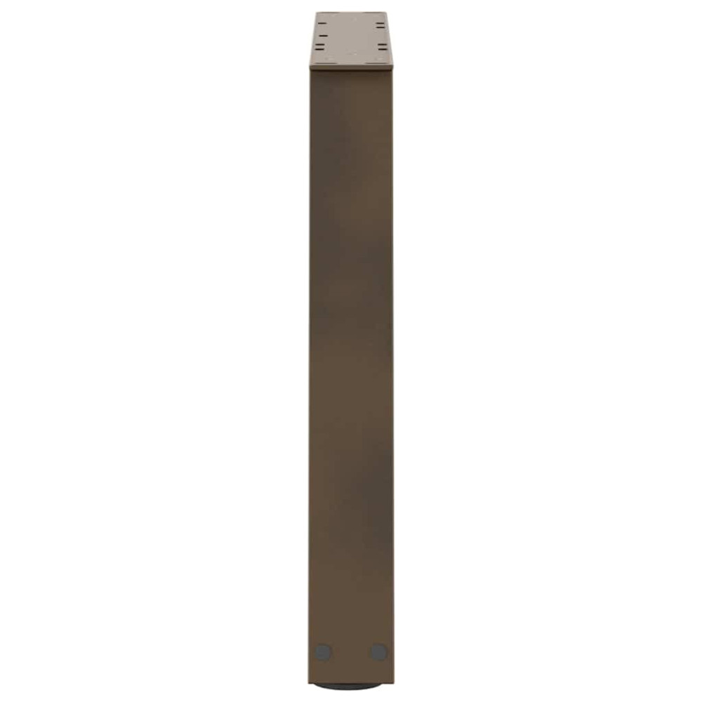 Produktbild för Soffbordsben V-formade 2 st naturstål 60x(42-43,3) cm stål