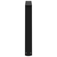 Produktbild för Soffbordsben V-formade 2 st svarta 70x(42-43,3) cm stål