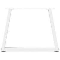 Produktbild för Soffbordsben V-formade 2 st vita 70x(42-43,3) cm stål