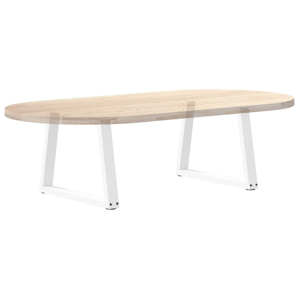Produktbild för Soffbordsben V-formade 2 st vita 70x(42-43,3) cm stål