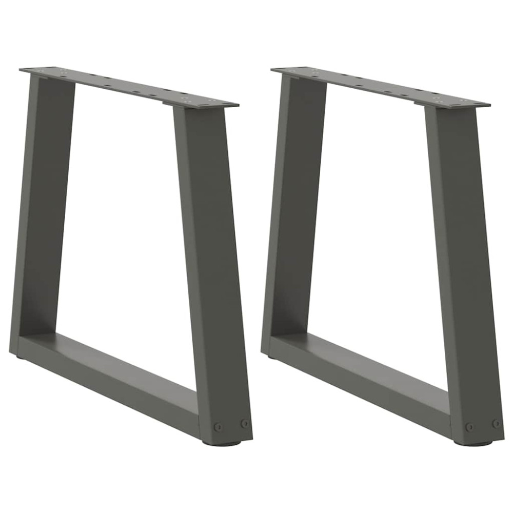 Produktbild för Soffbordsben V-formade 2 st antracit 70x(42-43,3) cm stål