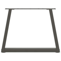 Produktbild för Soffbordsben V-formade 2 st antracit 70x(42-43,3) cm stål