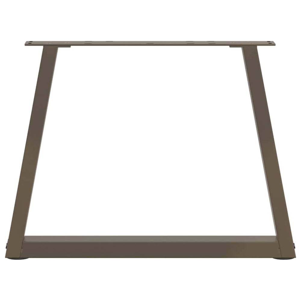 Produktbild för Soffbordsben V-formade 2 st naturstål 70x(42-43,3) cm stål