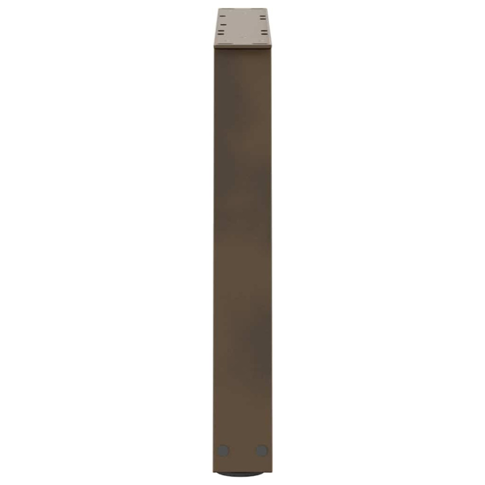 Produktbild för Soffbordsben V-formade 2 st naturstål 70x(42-43,3) cm stål