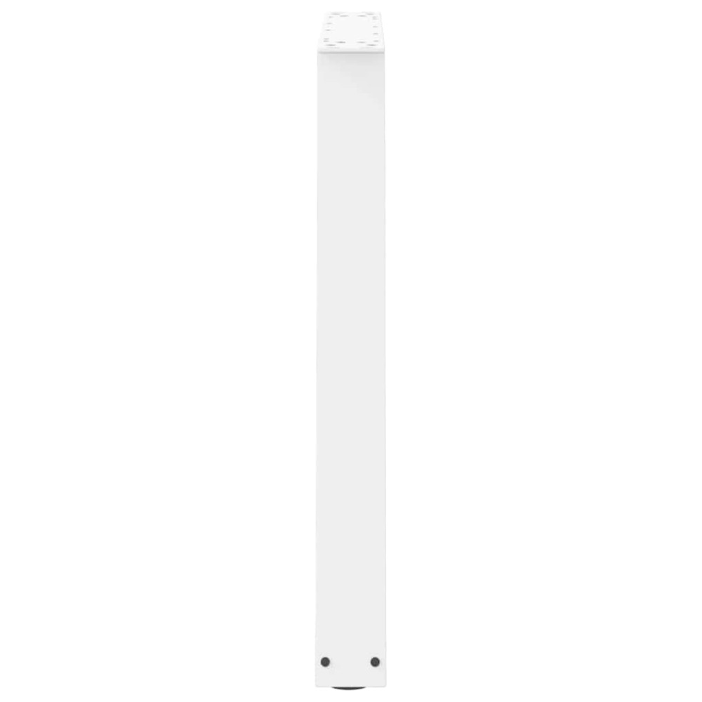 Produktbild för Matbordsben V-formade 2 st vita 70x(72-73,3) cm stål