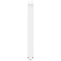 Produktbild för Matbordsben V-formade 2 st vita 70x(72-73,3) cm stål