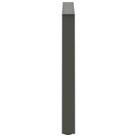 Produktbild för Matbordsben V-formade 2 st antracit 70x(72-73,3) cm stål