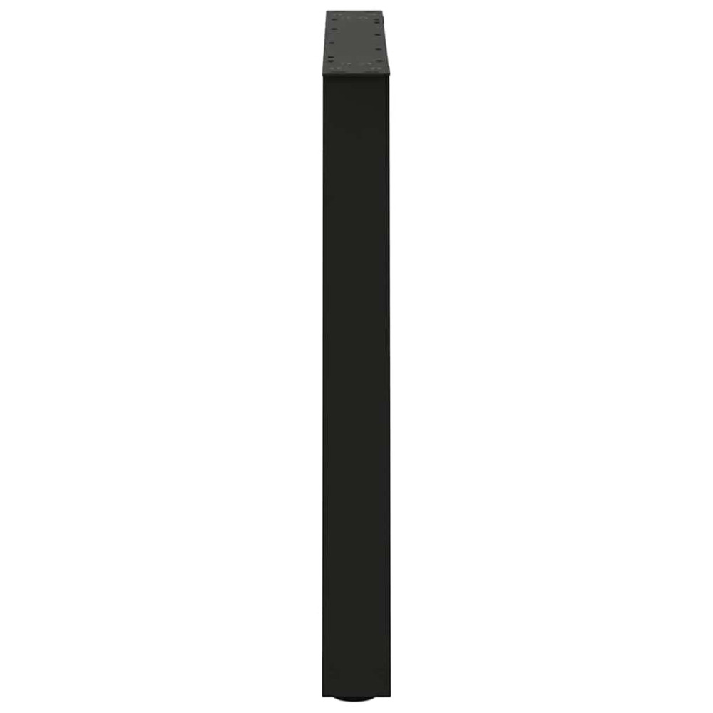 Produktbild för Matbordsben V-formade 2 st svarta 80x(72-73,3) cm stål