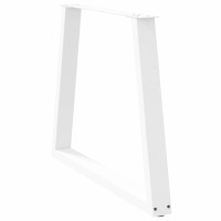 Produktbild för Matbordsben V-formade 2 st vita 80x(72-73,3) cm stål