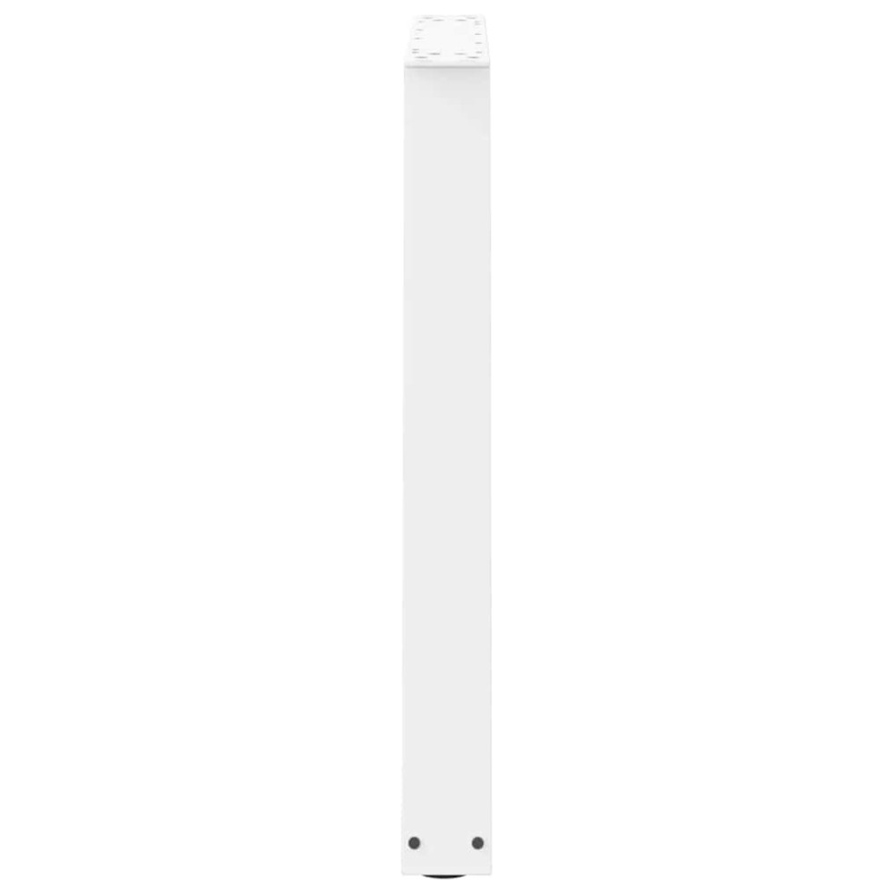 Produktbild för Matbordsben V-formade 2 st vita 80x(72-73,3) cm stål
