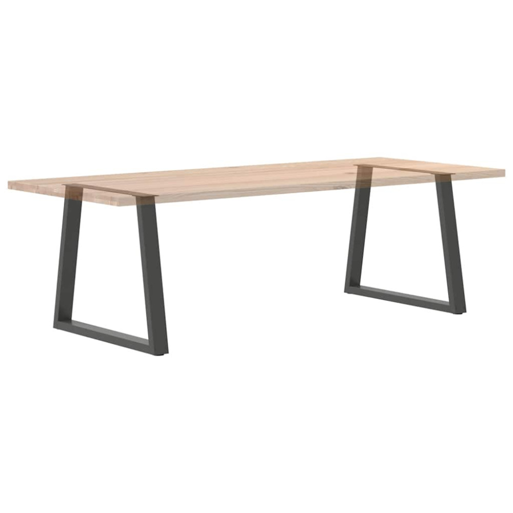 Produktbild för Matbordsben V-formade 2 st antracit 80x(72-73,3) cm stål