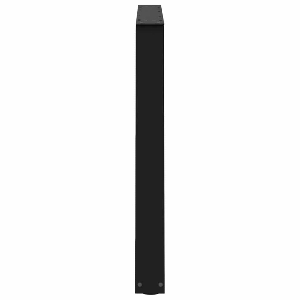 Produktbild för Matbordsben V-formade 2 st svarta 90x(72-73,3) cm stål