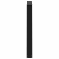 Produktbild för Matbordsben V-formade 2 st svarta 90x(72-73,3) cm stål