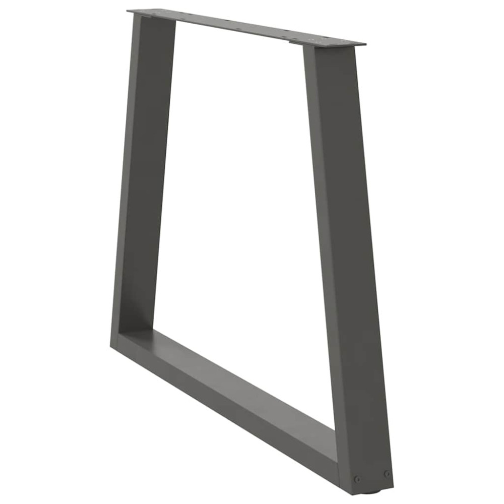Produktbild för Matbordsben V-formade 2 st antracit 90x(72-73,3) cm stål