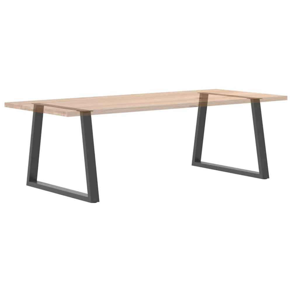 Produktbild för Matbordsben V-formade 2 st antracit 90x(72-73,3) cm stål
