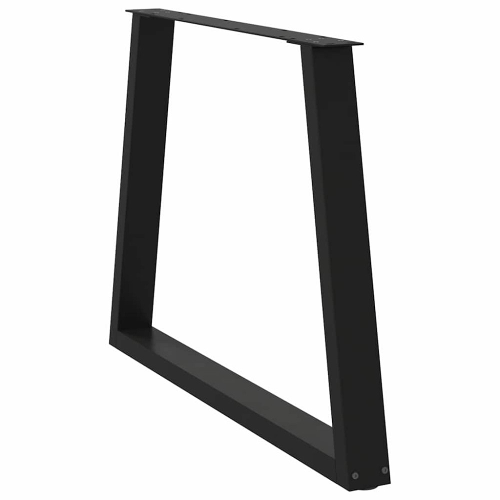 Produktbild för Matbordsben V-formade 2 st svarta 100x(72-73,3) cm stål