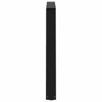 Produktbild för Matbordsben V-formade 2 st svarta 100x(72-73,3) cm stål