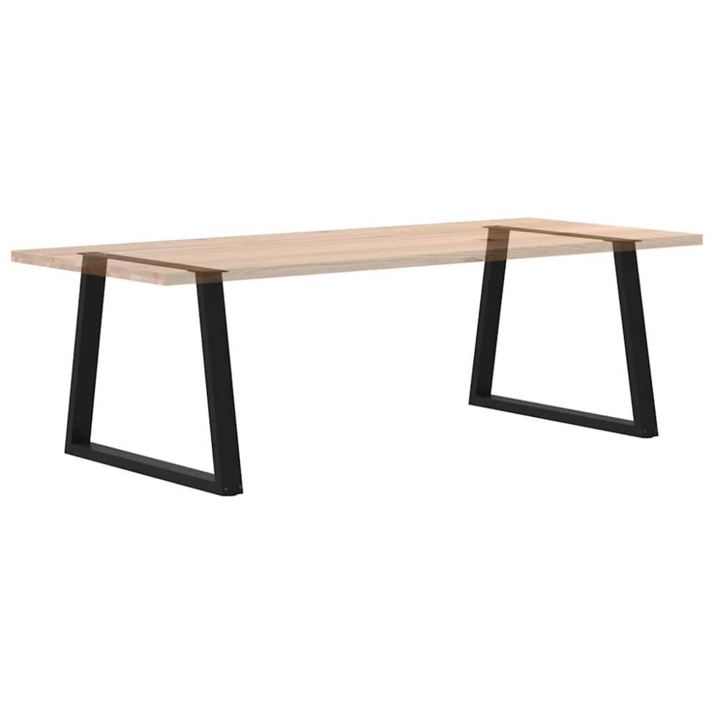 Produktbild för Matbordsben V-formade 2 st svarta 100x(72-73,3) cm stål