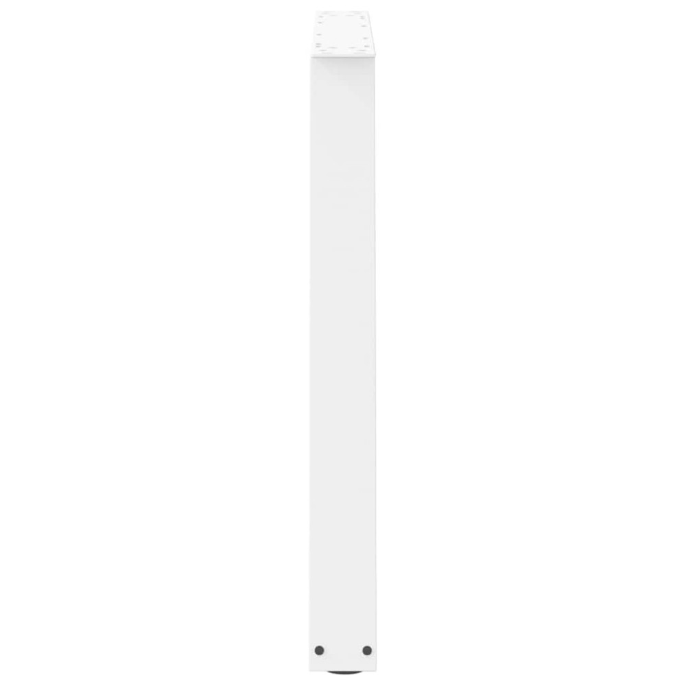 Produktbild för Matbordsben V-formade 2 st vita 100x(72-73,3) cm stål