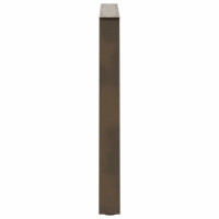 Produktbild för Matbordsben V-formade 2 st naturstål 100x(72-73,3) cm stål