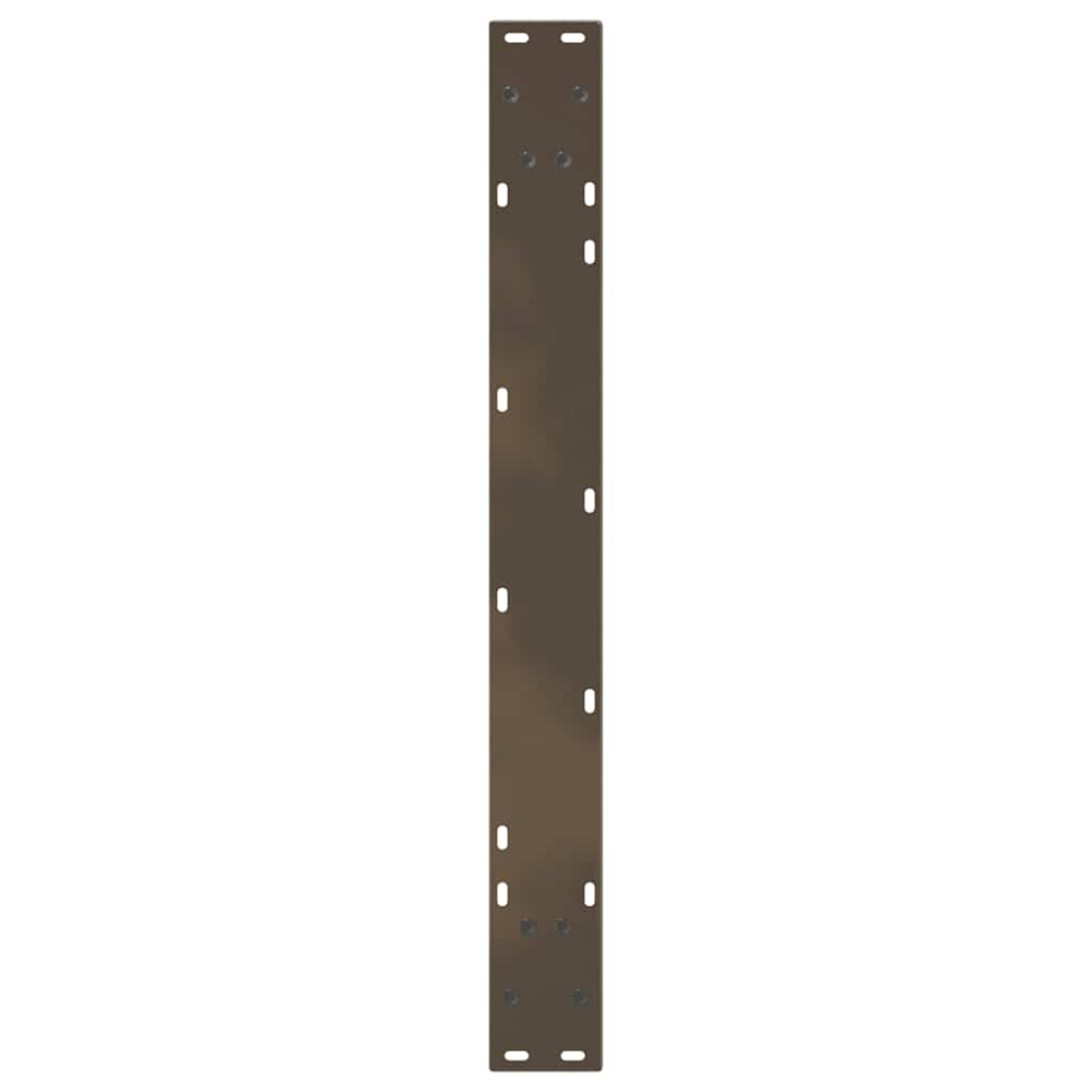 Produktbild för Matbordsben V-formade 2 st naturstål 100x(72-73,3) cm stål