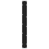 Produktbild för Matbordsben V-formade 3 st svarta 70x(72-73,3) cm stål