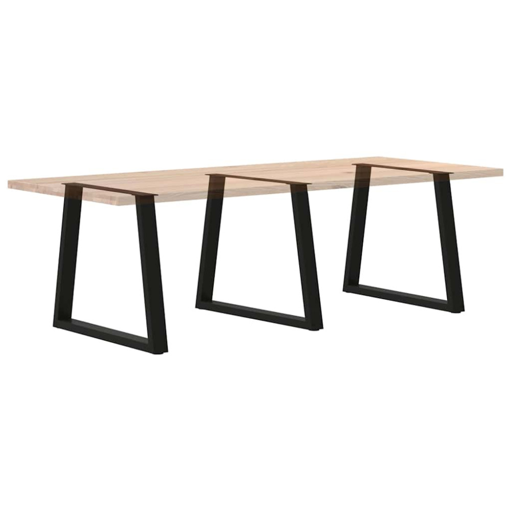 Produktbild för Matbordsben V-formade 3 st svarta 70x(72-73,3) cm stål