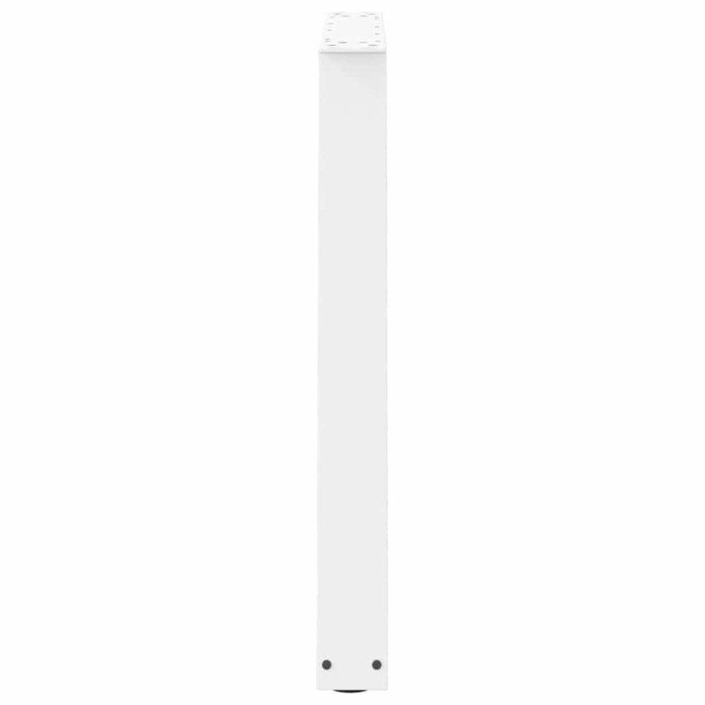 Produktbild för Matbordsben V-formade 3 st vita 70x(72-73,3) cm stål
