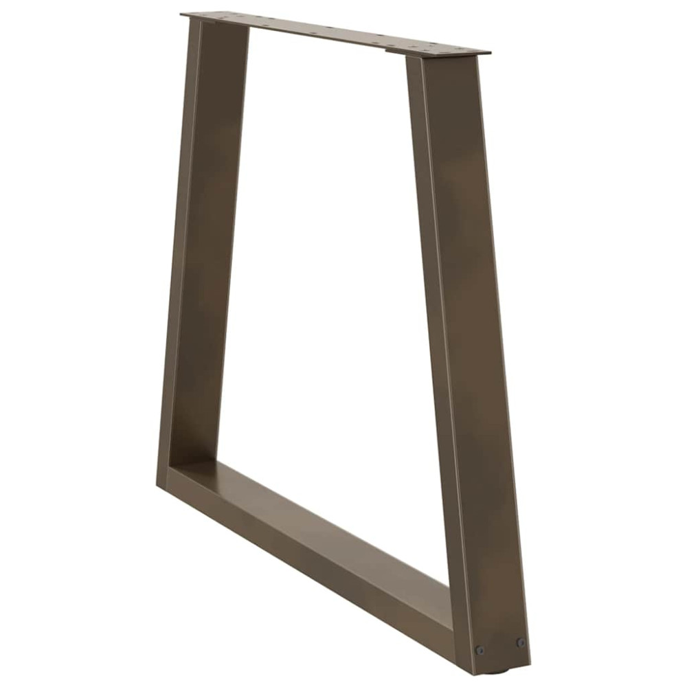 Produktbild för Matbordsben V-formade 3 st naturstål 70x(72-73,3) cm stål